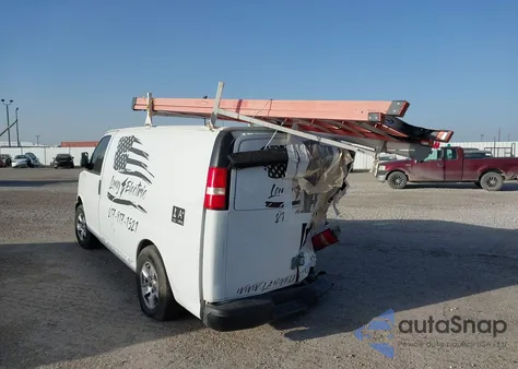 2013 Chevrolet Express 1500 Work Van from USA, damaged, VIN 1GCSGAFX1D1109436